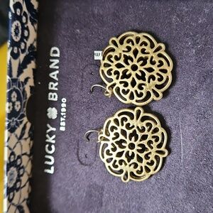 Lucky Brand Earrings Gold Tone